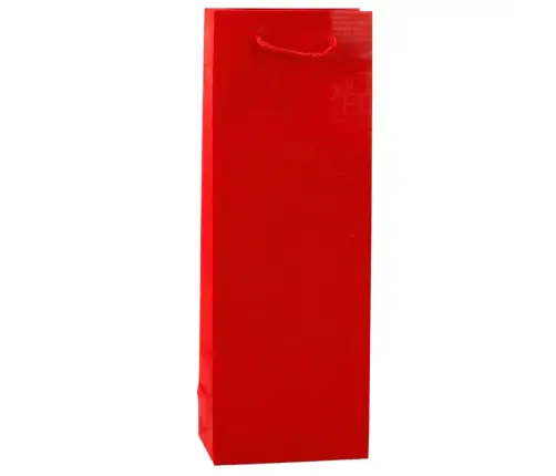 Wine Bottle Gift Bag Pattern With Inscriptions 35 x 12 x 9 cm