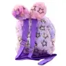 Plüschrucksack Ohren Gold Sterne Kinder Lila Rosa