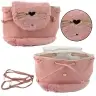 Children's Backpack Plush Ears Adjustable Strap Pink