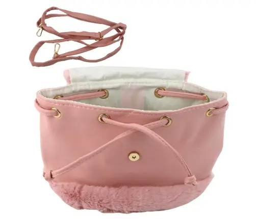 Children's Backpack Plush Ears Adjustable Strap Pink