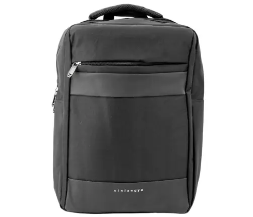 City Business Backpack USB Middle Compartment Black 14L