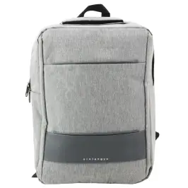 City Business Backpack USB Middle Compartment Gray 14L