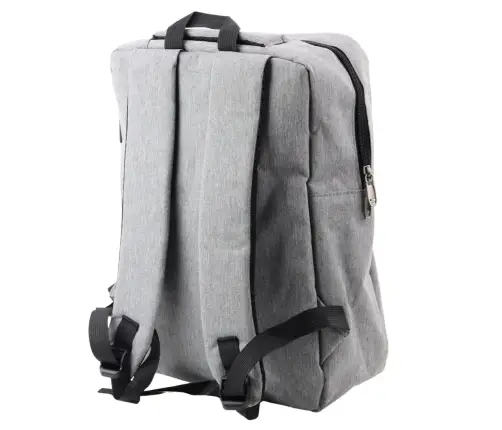 City Business Backpack USB Middle Compartment Gray 14L