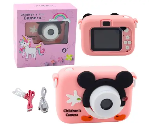 Digital Camera For Kids Mouse Pink 48Mpx HD 1080P Digital Camera For Kids Mouse Pink 48Mpx HD 1080P