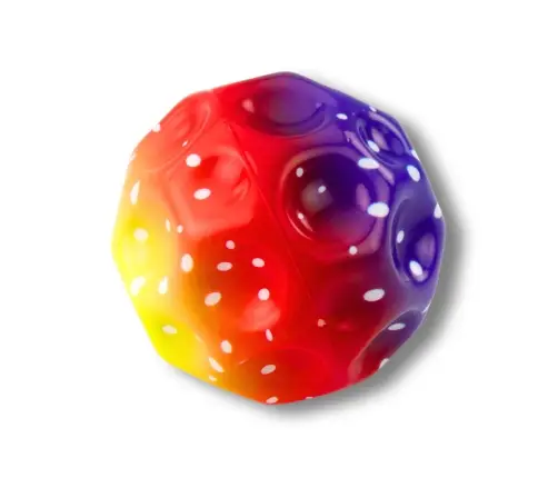 Ball with dimples for bouncing, kneading, colorful foam, 10 cm