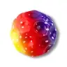 Ball with dimples for bouncing, kneading, colorful foam, 10 cm