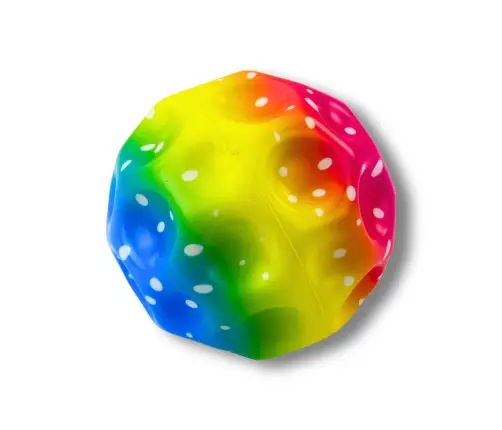 Ball with dimples for bouncing, kneading, colorful foam, 10 cm