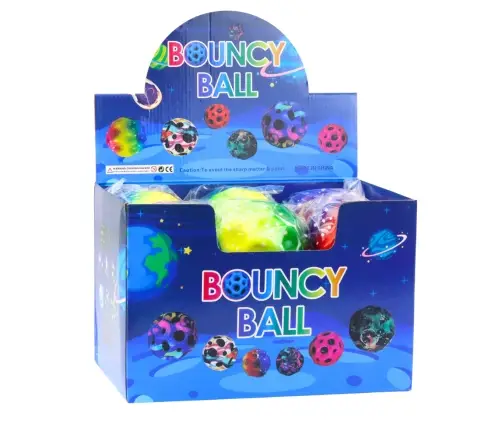 Ball with dimples for bouncing, kneading, colorful foam, 10 cm