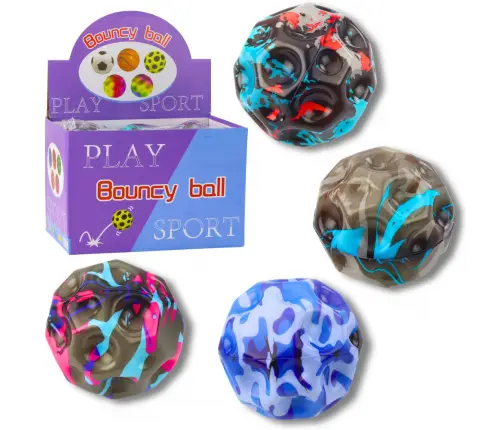 Ball with dimples for bouncing, kneading, foam spots 9cm
