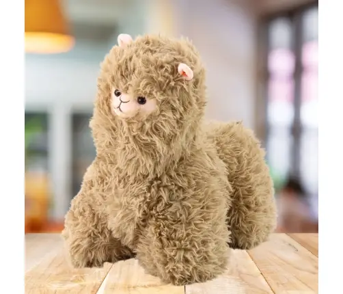 Plush Mascot Cuddly Toy Llama Beige 40 x 40cm