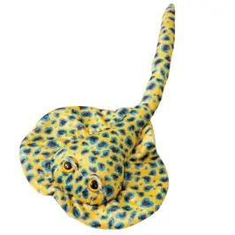 Plush Stingray Mascot Cuddly Toy Yellow Dotted 50cm