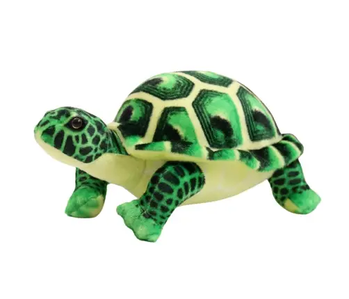 Plush Turtle Mascot Cuddly Plush Toy Green 25cm