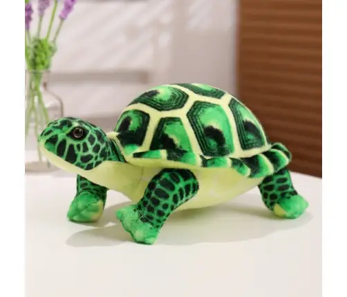 Plush Turtle Mascot Cuddly Plush Toy Green 25cm
