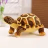 Plush Turtle Mascot Cuddly Toy Plushie Brown 25cm