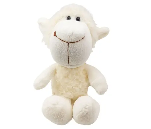 Plush Sheep Cuddly Toy with Suction Cup, White, 23 x 12 cm