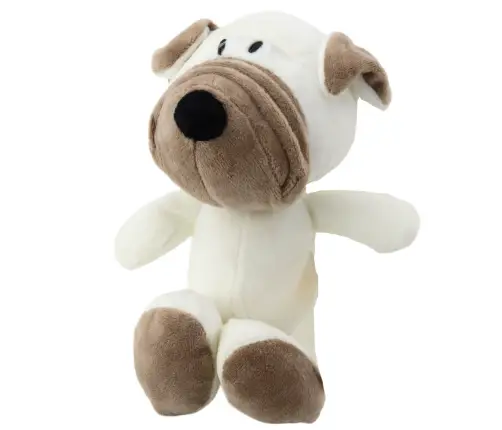 Small Plush Mascot Cuddly Toy Pug Dog Suction Cup 16cm