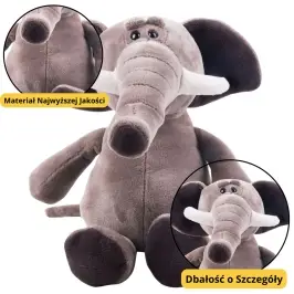 Small Plush Mascot Cuddly Toy Elephant Suction Cup 16cm