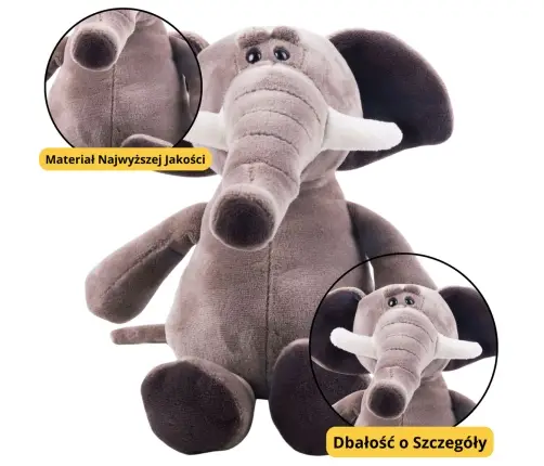 Small Plush Mascot Cuddly Toy Elephant Suction Cup 16cm