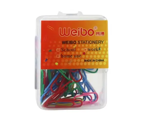 Set of Colorful Paper Clips 30mm 40pcs.