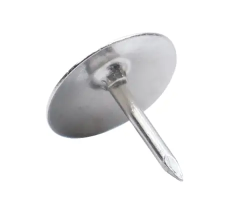 Set of Flat Head Pushpins for Office and School, Silver, 40 pcs.
