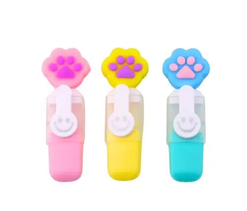 Set of Mini Highlighters with a Claw in a Colorful Case 6 pcs 8 cm