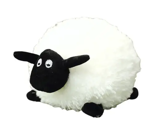 Plush Mascot Cuddly Sheep With Curly Wool White 20cm
