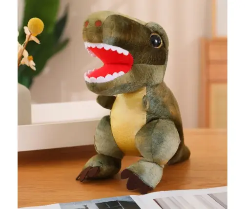 Plush Toy Dinosaur Cuddly Toy With Textured Skin Green 32cm