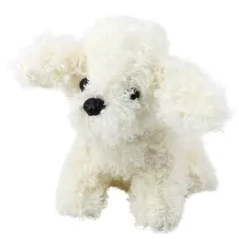 Plush Toy Miniature Poodle Dog Cuddly Toy White 20cm