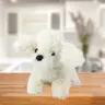 Plush Toy Miniature Poodle Dog Cuddly Toy White 20cm