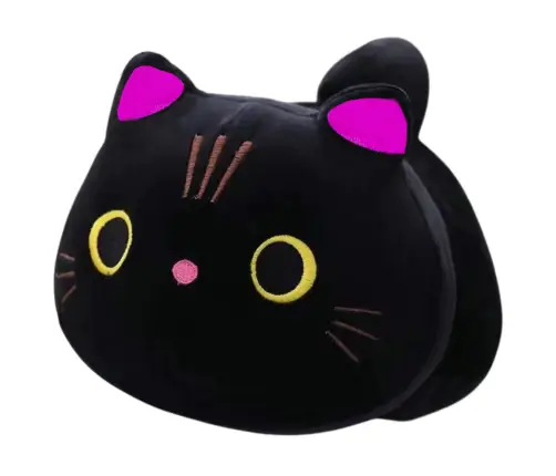 Plush Mascot Cuddly Toy Black Cat 18cm