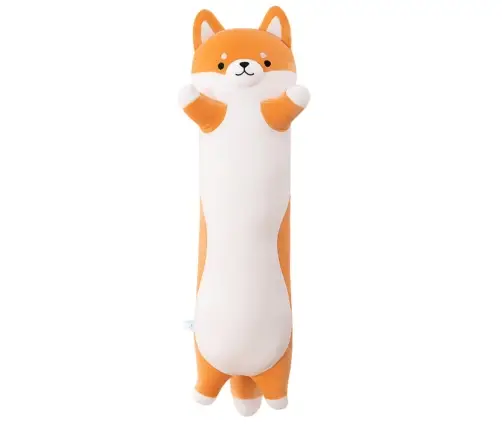 Plush Shiba Dog Mascot Pillow, Oblong, Roller, 60cm