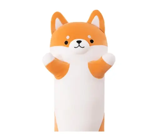 Plush Shiba Dog Mascot Pillow, Oblong, Roller, 60cm