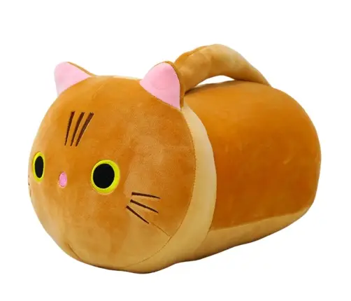 Plush Mascot Cuddly Toy Cat With Long Tail Ginger 40cm