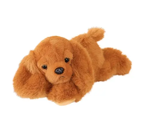Plush Cocker Spaniel Dog With Weighted Paws Brown 30cm