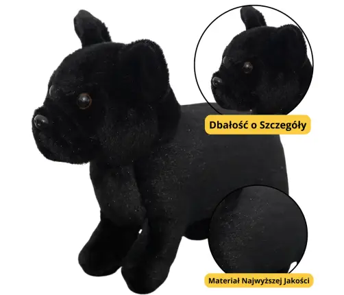 Plush Mascot Cuddly Toy Small Dog Black 19cm
