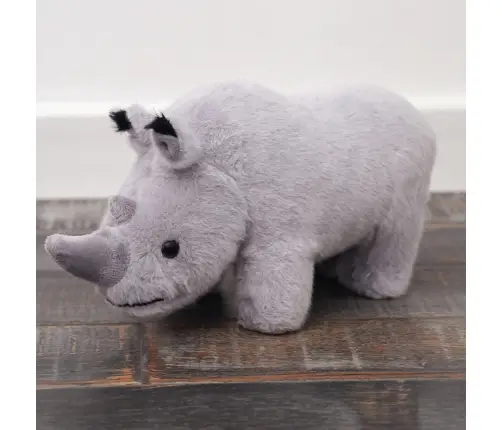 Plush Mascot Rhinoceros Plush Toy Cuddly Toy Gray 30cm