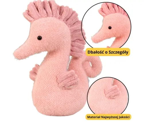 Plush Mascot Cuddly Water Horse Pink 25cm