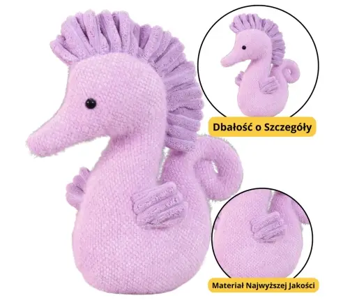 Plush Mascot Cuddly Toy Water Horse Purple 25cm