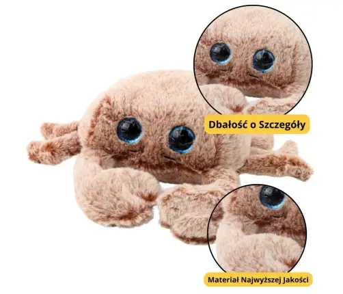 Plush Mascot Cuddly Toy Crab Beige 26cm