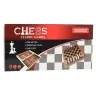Classic 3-in-1 Logic Game Chess Checkers Backgammon Wooden
