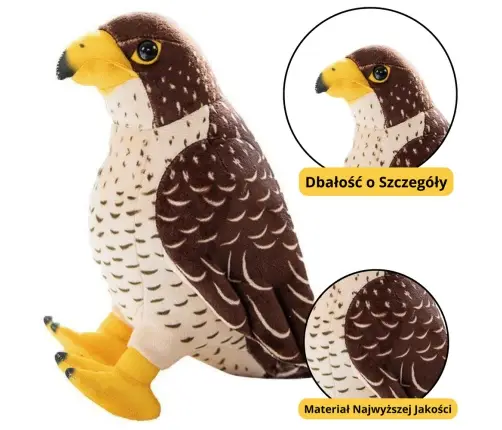 Plush Toy Falcon Bird Brown 30cm Plush Toy Falcon Bird Brown 30cm
