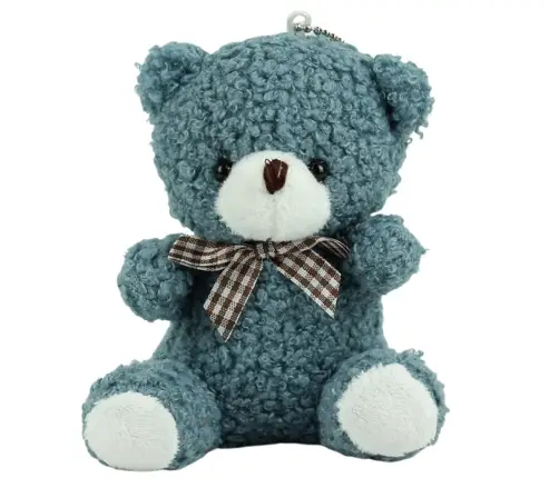 Teddy Bear Plush Keychain Pendant Decoration Navy Blue 8cm Teddy Bear Plush Keychain Pendant Decoration Navy Blue 8cm