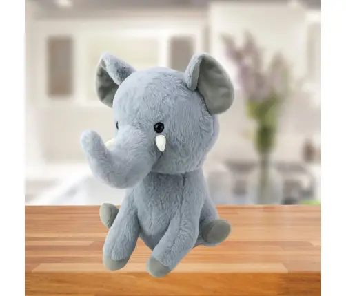 Plush Mascot Cuddly Toy Large Elephant Gray 36cm Plush Mascot Cuddly Toy Large Elephant Gray 36cm