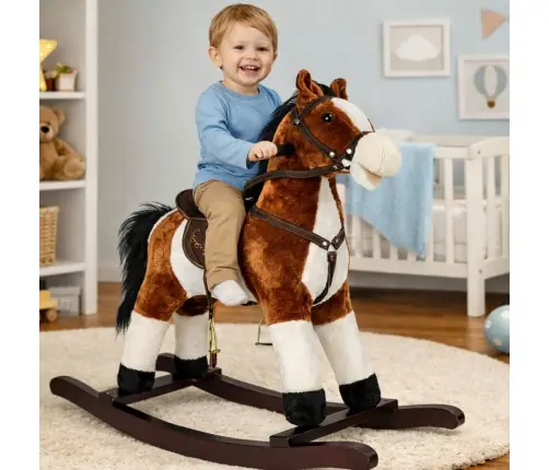 Rocking Horse Dark Brown 74 CM