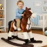 Rocking Horse Dark Brown 74 CM