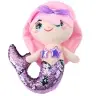 Plush Mermaid Cuddly Toy Tail Sequins Two-Color Purple 28cm
