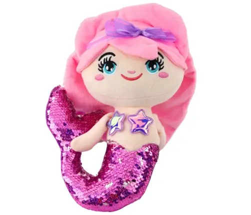 Plush Mermaid Cuddly Toy Tail Sequin Pink-Purple 28cm Plush Mermaid Cuddly Toy Tail Sequin Pink-Purple 28cm