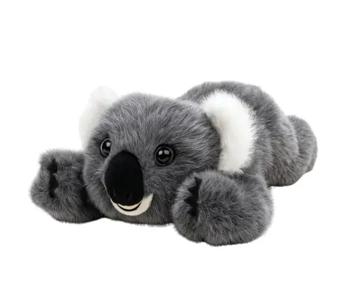Plüschtier Kuscheltier liegender Koalabär grau 30cm
