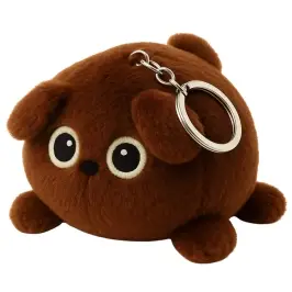 Plush Keychain Mascot Cuddly Toy Teddy Bear Brown Metal Ring 9cm Plush Keychain Mascot Cuddly Toy Teddy Bear Brown Metal Ring 9cm