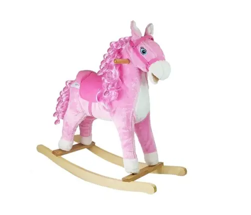 Rocking Horse 74cm Pink